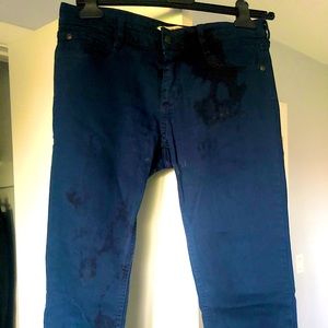 Blue tie dye straight jeans from comptoirs des cotonniers